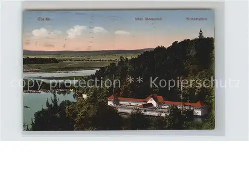 Goerlitz Sachsen Staedtische Badeanstalt Weinberghaus Kat. Goerlitz