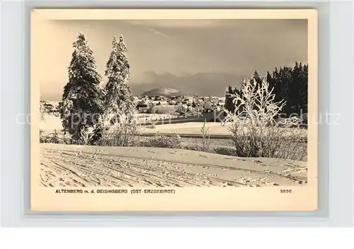 Altenberg Erzgebirge Geisingberg Winter Kat. Geising