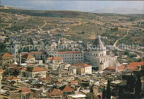Nazareth Israel Fliegeraufnahme Verkuendigungs Basilika Kat. Nazareth Illit