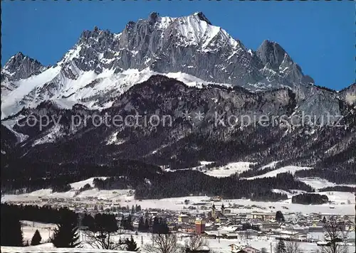 St Johann Tirol mit Wildem Kaiser Kat. St. Johann in Tirol