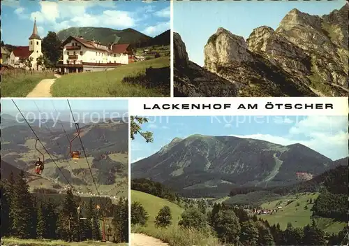 Lackenhof Gaming am oetscher Sessellift Panorama Kat. Gaming