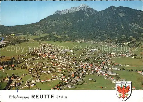 Reutte Tirol mit Lech und Saeuling Fliegeraufnahme Kat. Reutte