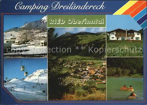 Ried Innkreis Camping Dreilaendereck Gondelbahn Total Badesee Kat. Ried im Innkreis