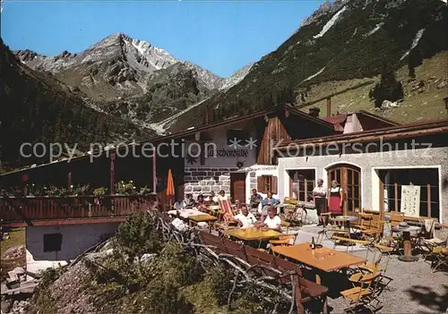 Imst Tirol Latschenhuette Terrasse Kat. Imst