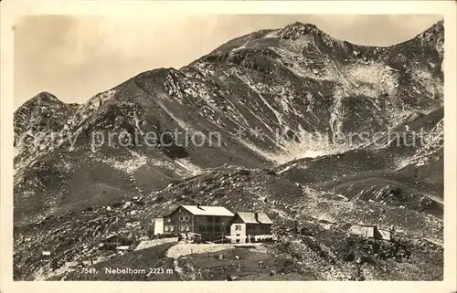 Nebelhorn mit Edmund Probst Haus Allgaeuer Alpen Kat. Oberstdorf