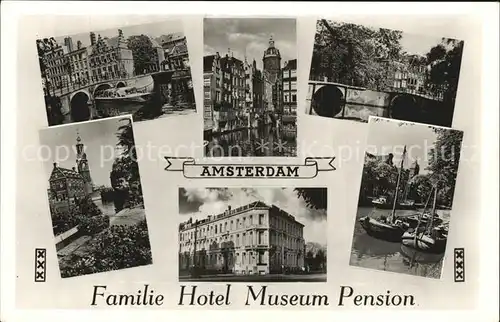 Amsterdam Niederlande Familie Hotel Museum Pension Stadhouderskade Rijksmuseum Vondelpark Leidseplein Bondshotel ANWB Kat. Amsterdam