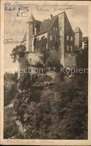Hohnstein Saechsische Schweiz Jugendburg Schloss Kat. Hohnstein
