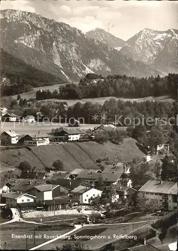 Eisenaerzt mit Rauschberg Sonntagshorn und Reifelberg Chiemgauer Alpen Kat. Siegsdorf