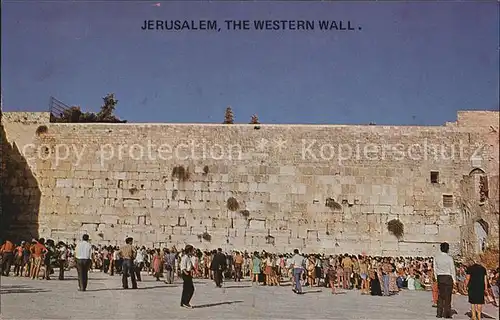 Jerusalem Yerushalayim Western Wall Kat. Israel