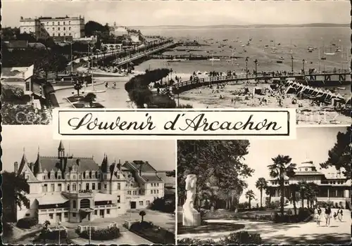Arcachon Gironde Fliegeraufnahme Strandpromenade Kat. Arcachon