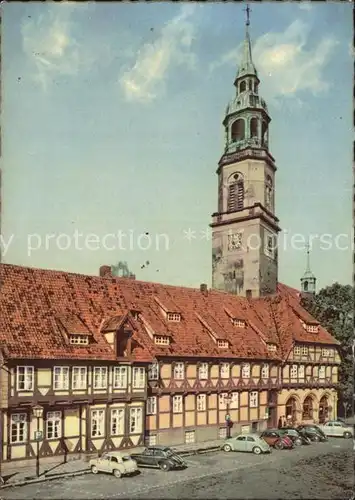 Celle Niedersachsen Stechbahn mit Stadtkirche Kat. Celle