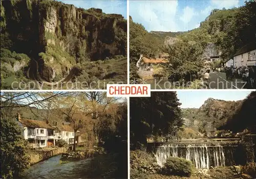 Cheddar Wasserfall Felsen Ortspartie
