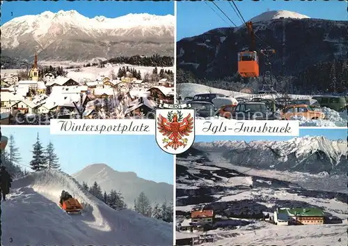 Igls Tirol Nordkette Patscherkofelbahn Olympia Bobbahn Schutzhaus und Berghotel Kat. Innsbruck