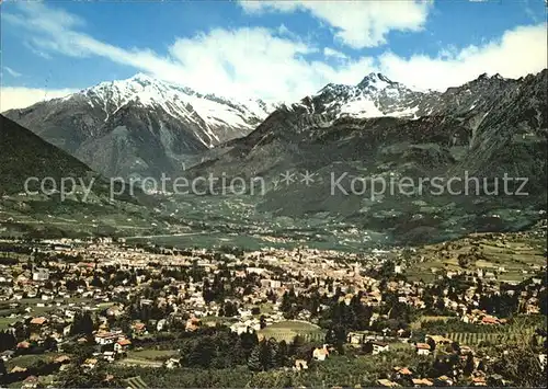 Merano Suedtirol Fliegeraufnahme Kat. Merano