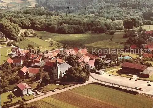 Neunkirchen Odenwald Fliegeraufnahme mit Pfarrkirche Kat. Modautal