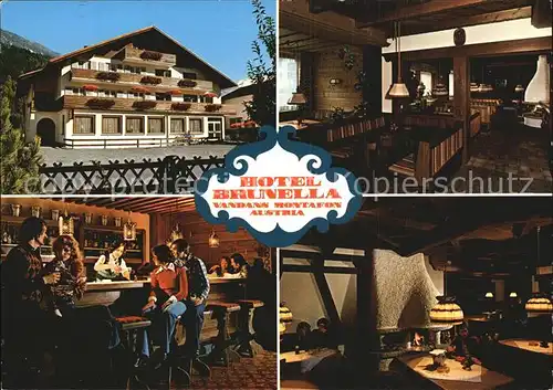 Vandans Vorarlberg Hotel Brunella Restaurant Bar Kat. Vandans