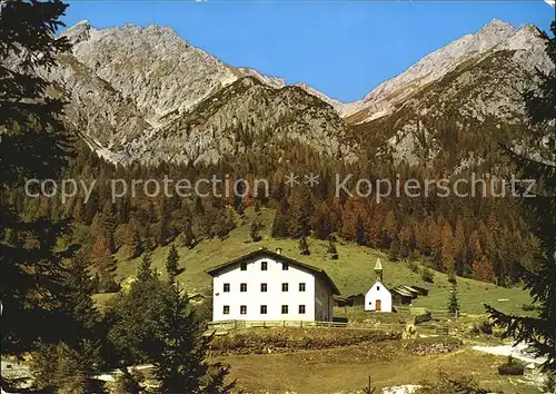 St Lorenzen Lesachtal Heilbad Tuffbad Kapelle Lienzer Dolomiten Kat. St Lorenzen