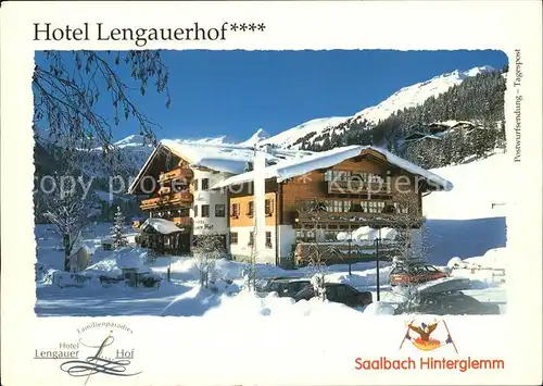 Hinterglemm Saalbach Hotel Lengauerhof Winterpanorama