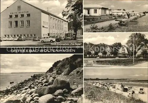 Boltenhagen Ostseebad FDGB Erholungsheim Fritz Reuter FDGB Urlauberdorf Kurpark Strand Kueste Kat. Ostseebad Boltenhagen