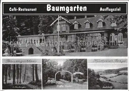 Bistensee Cafe Restaurant Baumgarten Ausflugsziel Huettener Berge Kat. Bistensee