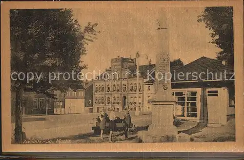 Zwoenitz Markt Denkmal Kat. Zwoenitz