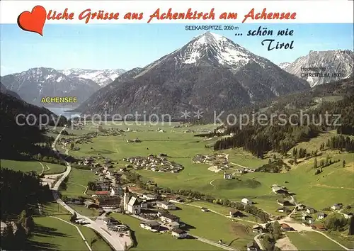 Achenkirch Fliegeraufnahme Seekarspitze Achensee  Kat. Achenkirch am Achensee