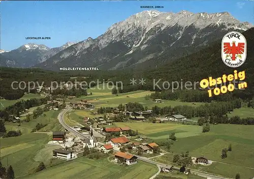 Obsteig Tirol Lechtaler Alpen Holzleitensattel Wanneck  Kat. Obsteig