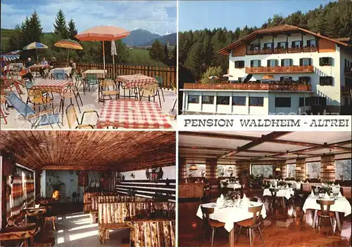 Altrei Suedtirol Pension Waldheim  Kat. 