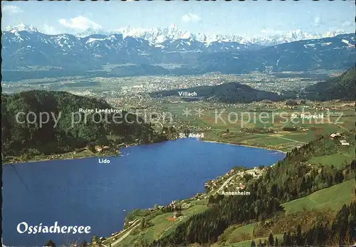 Ossiachersee Julische Karnische Alpen Fliegeraufnahme Annenheim St. Ruprecht  Kat. Ossiach