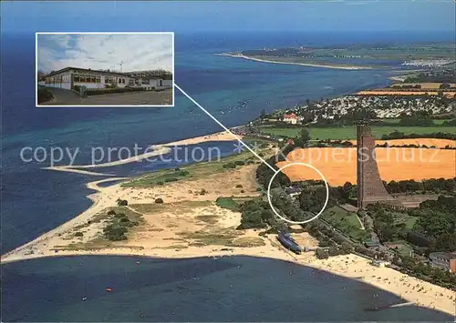 Laboe Fliegeraufnahme Strandklause Denkmal  Kat. Laboe