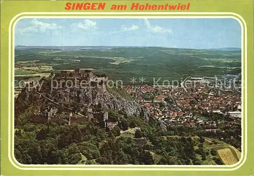 Singen Hohentwiel Fliegeraufnahme Kat. Singen (Hohentwiel)