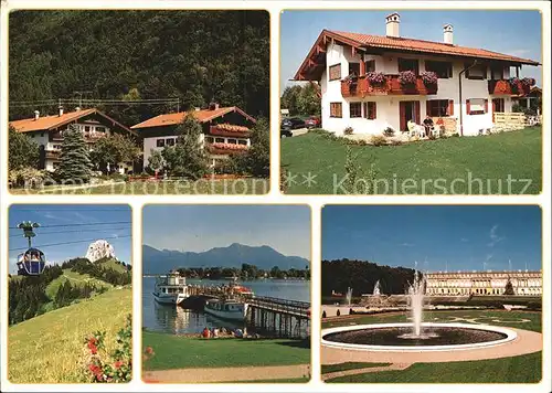 Aschau Chiemgau Koyerbauer Gaestehaus Brunnen Seilbahn Kat. Aschau i.Chiemgau