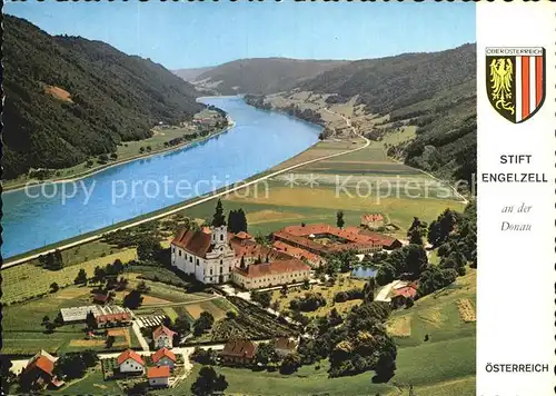 Engelhartszell Donau Oberoesterreich Fliegeraufnahme Abtei Engelzell Kat. Engelhartszell