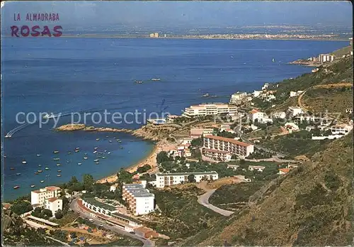 Rosas Costa Brava Cataluna Fliegeraufnahme Kat. Alt Emporda