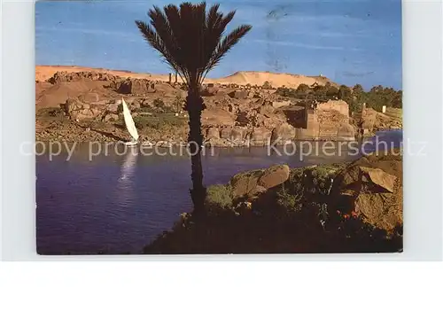 Asswan Partie am Nil Kat. Aegypten