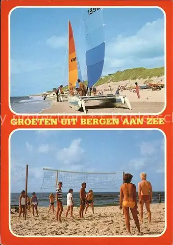 Bergen aan Zee Strand Katamaran Beach Volleyball Kat. Niederlande