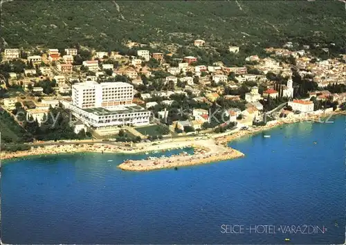 Selce Crikvenica Fliegeraufnahme Hotel Varazdin Kat. Kroatien