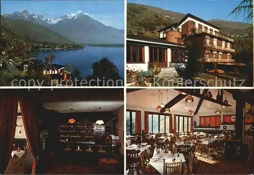 Gera Lario Albergo Ristorante Le 5 Case Speiseraum Panorama Bar