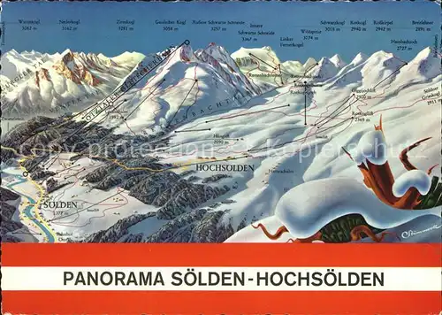 Hochsoelden Panorama Kat. Soelden oetztal Tirol