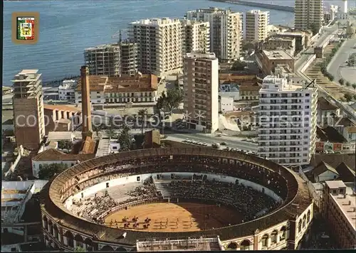 Malaga Andalucia Fliegeraufnahme Stierkampfarena Kat. Malaga