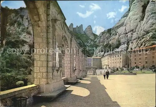 Montserrat Kloster Plaza del Monastiere Kat. Spanien
