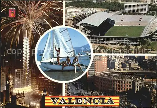 Valencia Valenciana Feuerwerk Stadion Arena Kat. Valencia