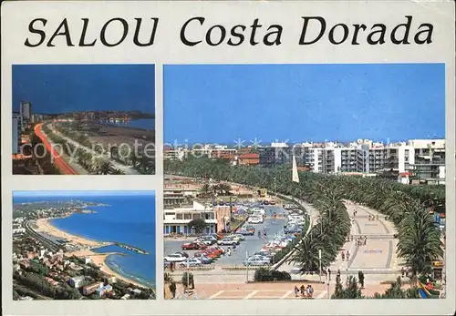 Salou Strandpromenade Fliegeraufnahme Strand  Kat. Tarragona Costa Dorada