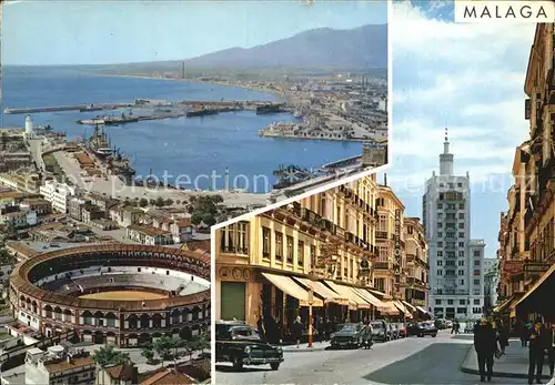 Malaga Andalucia Hafen und Larios Strasse Kat. Malaga