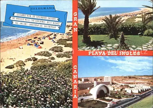 Playa del Ingles Gran Canaria Strand  Kat. San Bartolome de Tirajana
