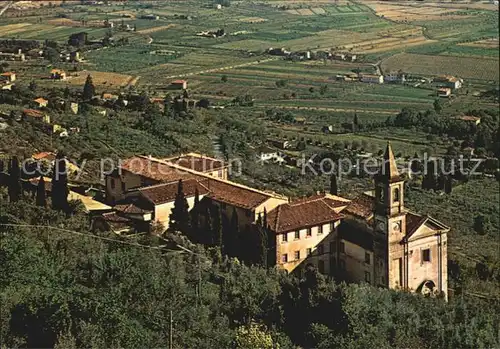 Cortona Fliegeraufnahme mit Kirche Kat. Arezzo