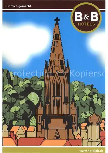 Freiburg Breisgau B und B Hotels Kuenstlerkarte Kat. Freiburg im Breisgau