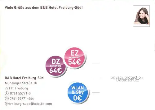 Freiburg Breisgau B und B Hotels Kuenstlerkarte Kat. Freiburg im Breisgau