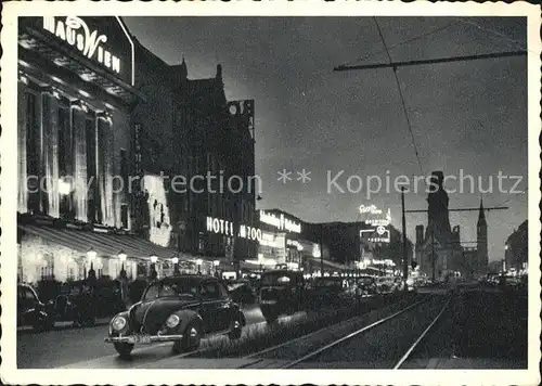 Berlin Kurfuerstendamm bei Nacht Kat. Berlin