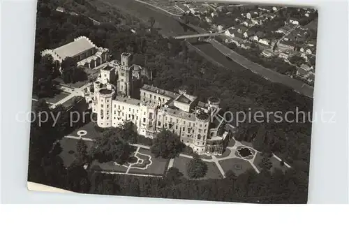 Hluboka Vltavou Fliegeraufnahme Schloss Kat. Frauenberg